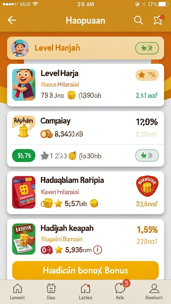 dunia77 - Tampilan antarmuka yang modern dan menarik.