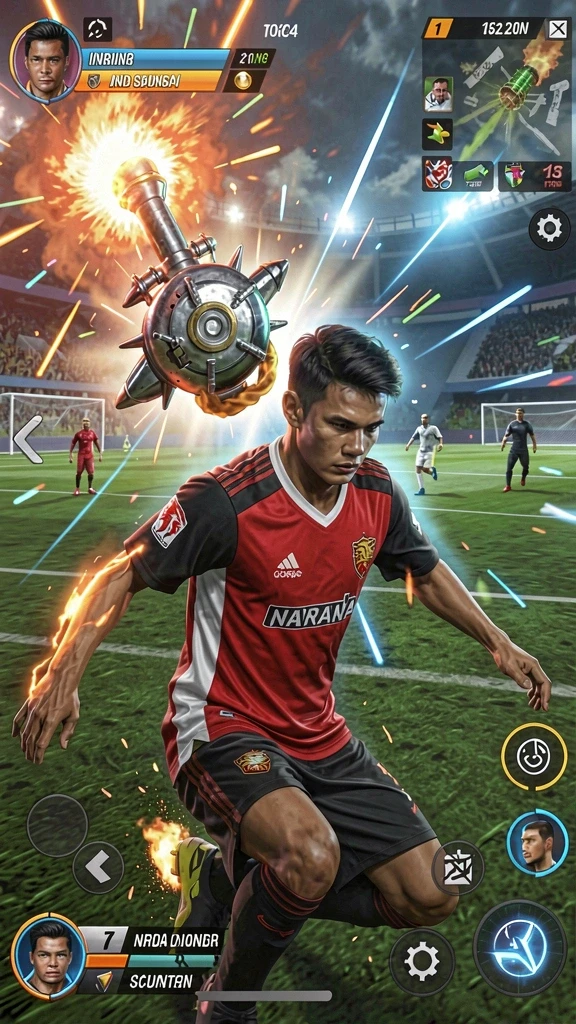 mg525 - Tangkapan layar menampilkan karakter utama dalam aksi.